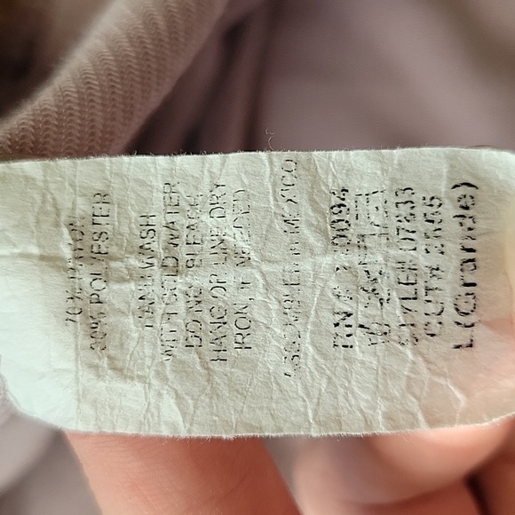 See You Monday Lavender Ribbed V-Neck Dress - Size Large - Picture 7 of 7